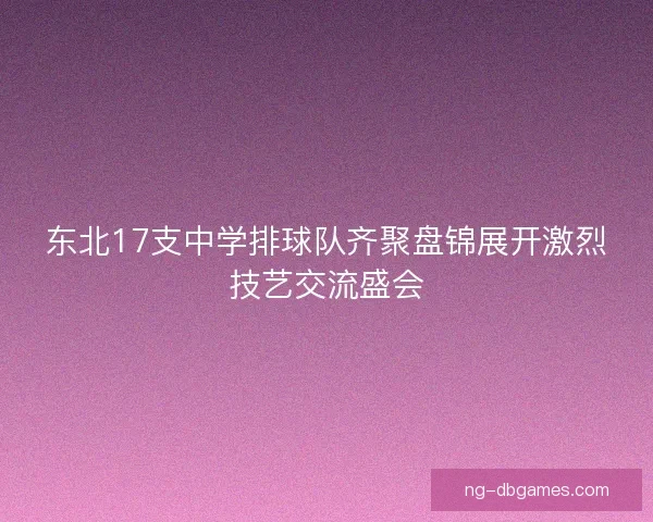 东北17支中学排球队齐聚盘锦展开激烈技艺交流盛会